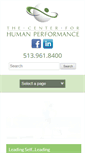 Mobile Screenshot of centerforhumanperformance.com